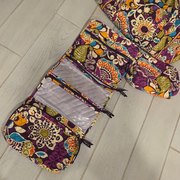 Vera Bradley bags in the retired Plum Crazy pattern, 2013 - Picture 3 of 3